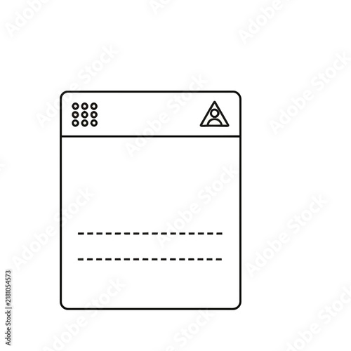 User profile icon and menu dots on a card
