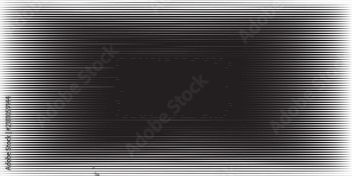 Abstract Grayscale Motion Blur Background with Dynamic Horizontal Speed Streaks and Dark Tunnel Effect