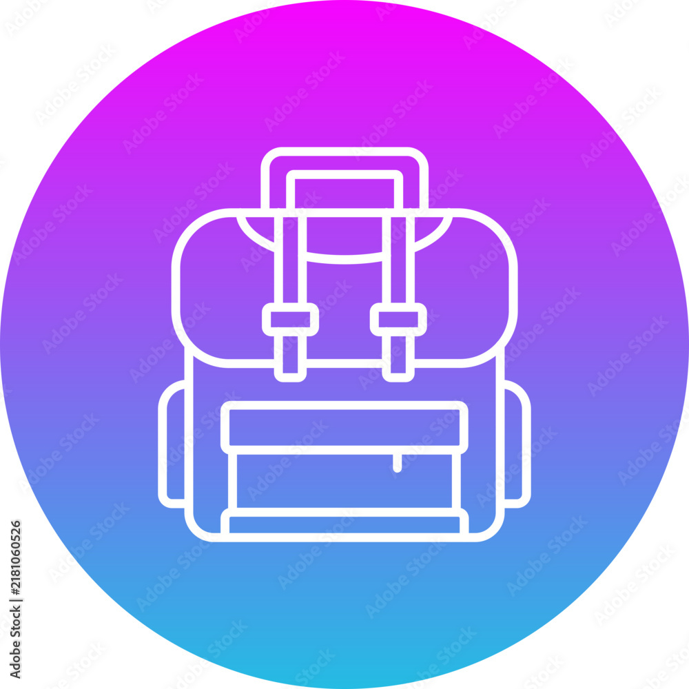 Fototapeta premium Backpack Icon