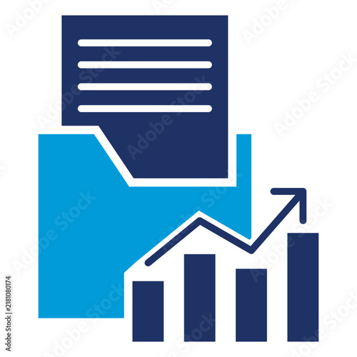 API Interface Flat Blue Icon