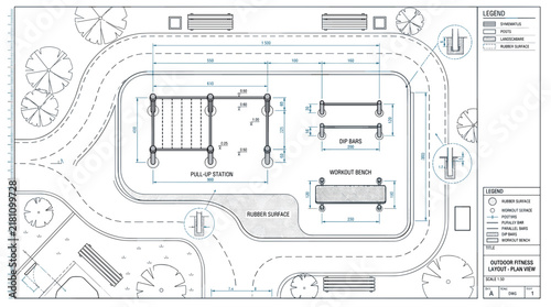 Architectural site plan illustration. Landscape design floor layout. Technical engineering blueprint. Landscaping garden map plan. Construction courtyard schematic. isolated on White Background