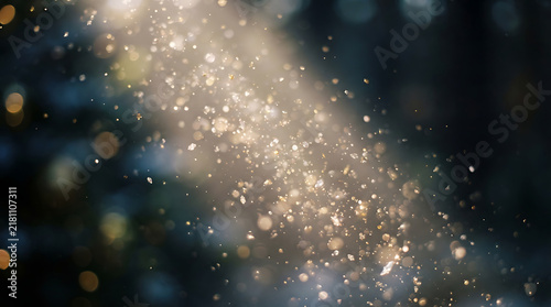 Cosmic galaxy with bright star cluster