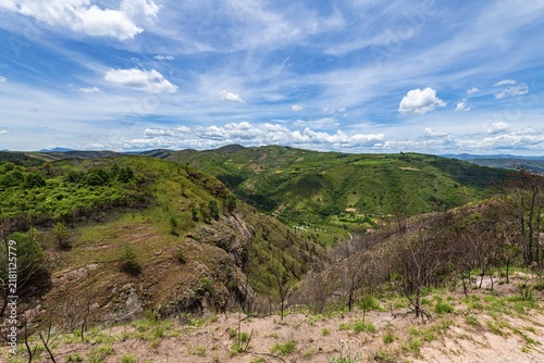 Mountain scenery, Unesco site El Fuerte de Samaipata, Pre-Columbian archaeological site, Santa Cruz department, Bolivia