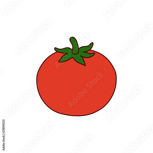 tomato on a white background