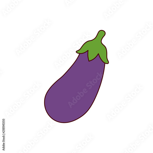 eggplant on a white background