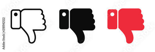 Thumbs Down Dislike Disapproval Reaction Icon