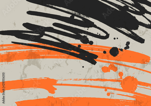 Abstract trendy universal artistic banner template . Design for cover, invitation, banner, placard, brochure, poster, card, flyer and other Vector illustration 