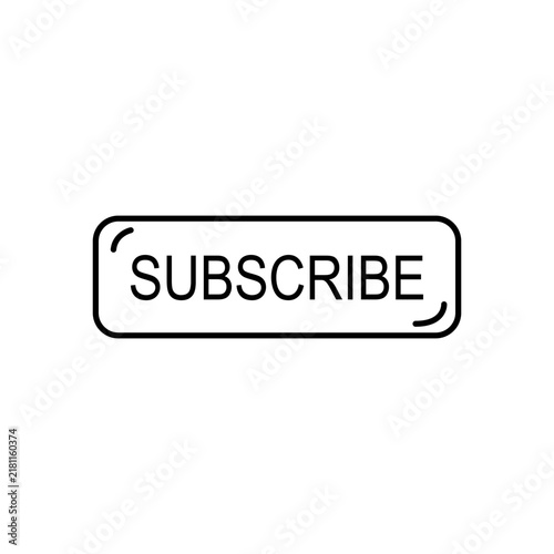 Subscribe button icon vector illustration