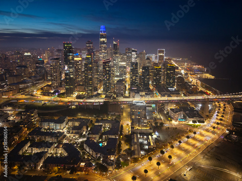 Downtown San Francisco at Night