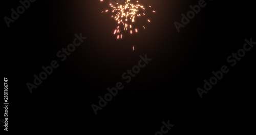 Cuadro en lienzo 飛び散る機械的な火花スパーク画像素材
