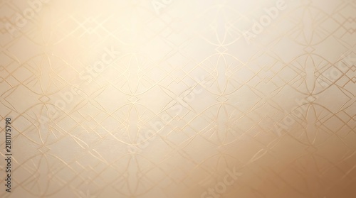 Elegant light brown background with subtle, intricate geometric line patterns and a soft gradient.