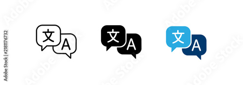 Obraz na plátně Bubble icon set