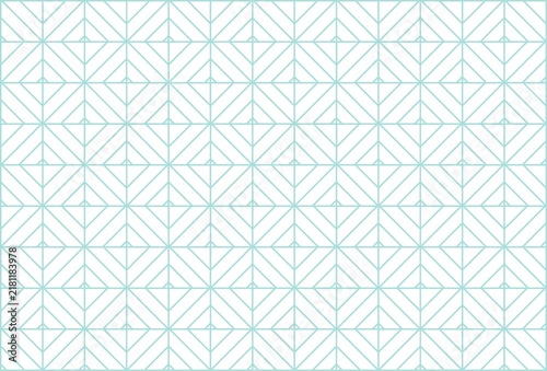 seamless geometric pattern, teal geometric diamond line pattern background