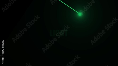Cinematic Light Animation . Glowing Light in Darkness . Dark Aesthetic