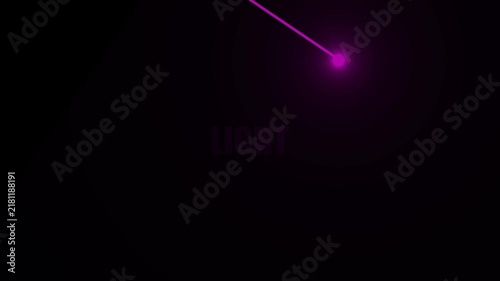 Cinematic Light Animation . Glowing Light in Darkness . Dark Aesthetic