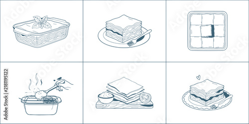 Sandwich and meal food icons set, hand drawn line art collection, illustrated fast food and snacks, tasty appetizer vector graphics, culinary outline design.