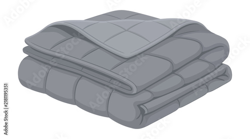 Картината върху платно Folded Grey Weighted Blanket for Deep Pressure