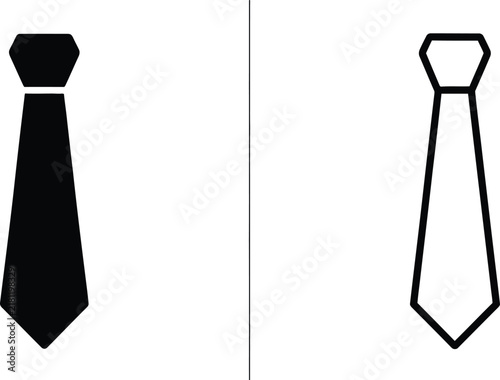 Tie with Different Styles and Colors in a Minimalist Design Featuring Necktie, Formal Wear, Business Attire with Fashion and Clothing Elements