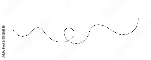 Elegant single wave divider element made of dotted lines with dotted line graphic element design element dot art dotted pattern