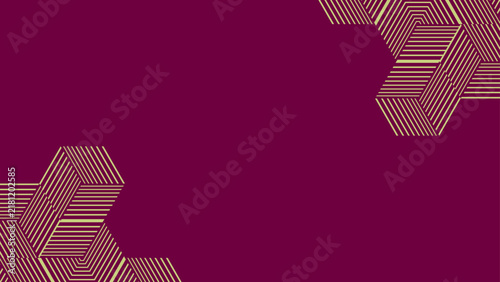 Abstract Geometric Line Pattern Background with Hexagonal Shapes and Modern Composition