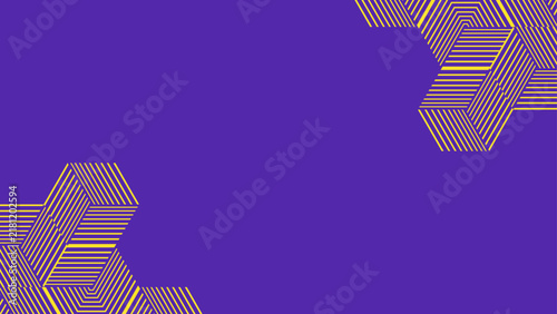 Abstract Geometric Line Pattern Background with Hexagonal Shapes and Modern Composition