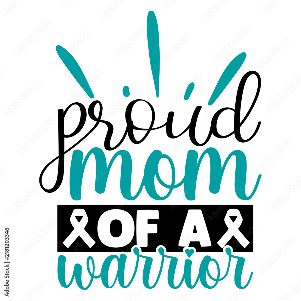 Fototapeta premium Cervical Cancer Awareness SVG