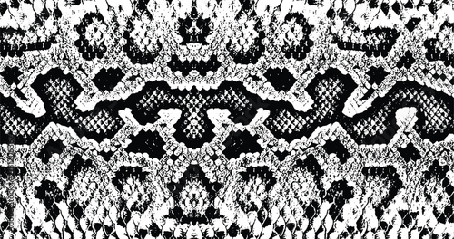 Black and gray python snake skin pattern for fashion fabric and textile prints.