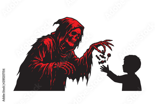 Candy from the Underworld Illustrator Artwork Design Template