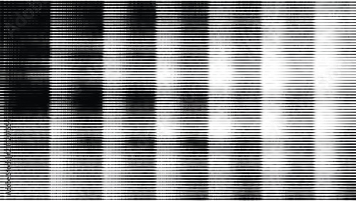 Horizontal stripe halftone texture pattern in black and white for backgrounds