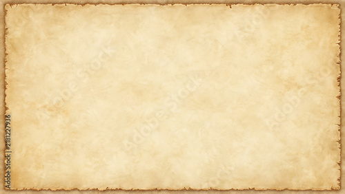 Old vintage parchment paper texture background with torn edges
