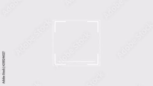 Futuristic Scanning Frame Animation with Glowing Corner Brackets