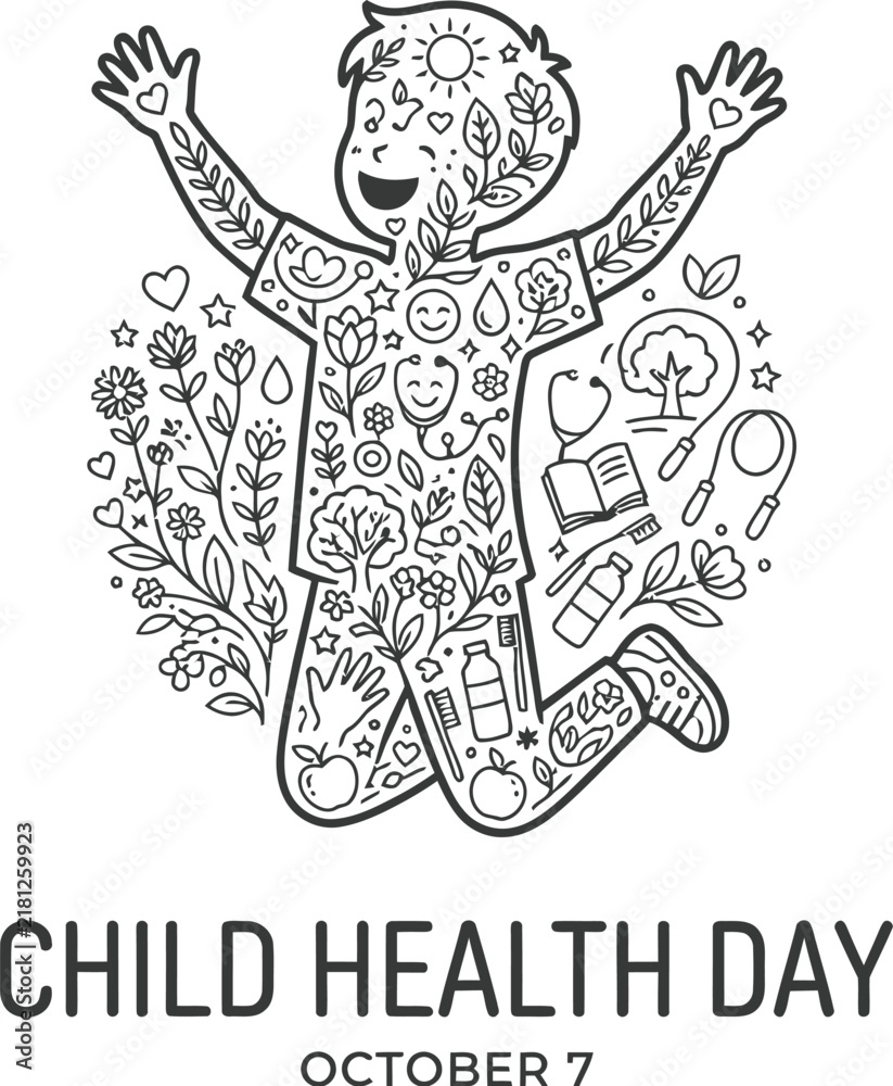 Fototapeta premium vector illustration of a happy birthday