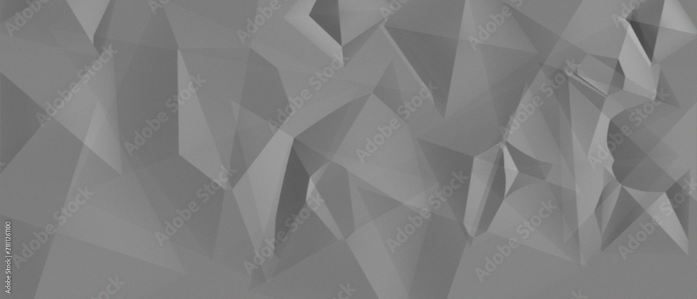 Obraz premium Abstract Gray Low Poly Geometric Polygon Background Texture