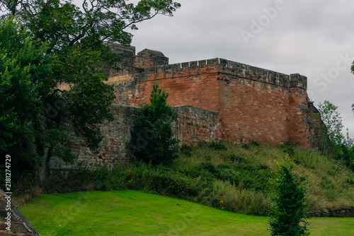 Fotografie Carlisle Castle, a historic medieval fortress built of distinctive red sandstone in Carlisle, Cumbria, England, UK - 4 September 2026