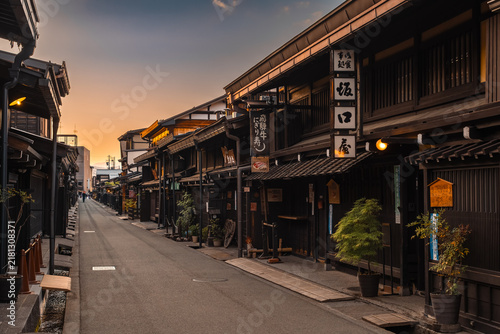 Evening in Takayama, Japan