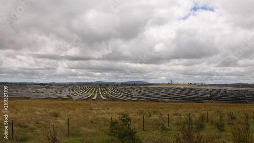 Expansive Solar Farm Under Cloudy Sky in Armidale New South Wales