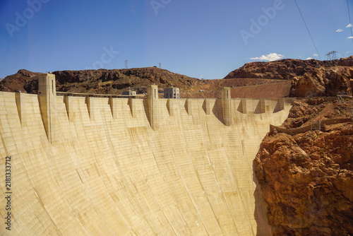 Foto Hoover Dam Concrete Wall in Nevada