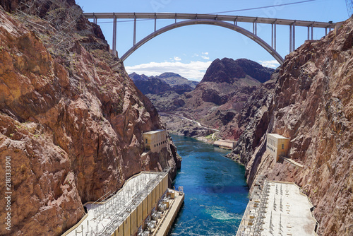Foto Hoover Dam Bridge and Colorado River Canyon