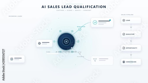 Data Driven Lead Qualification Process Visualization for Optimized Automated Sales Pipeline Management and Customer Conversion Strategy