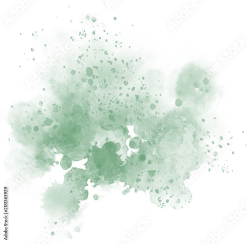 Watercolor brush stain decoration