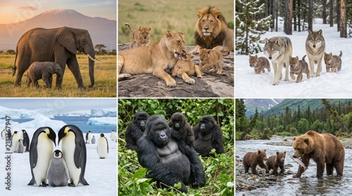 A captivating glimpse into the diverse animal kingdom showcasing majestic creatures in their natural habitats from elephants to gorillas and beyond a truly wondrous