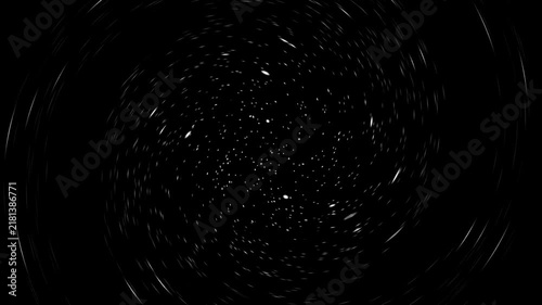 Abstract spiral rotating space stars particle cosmic vortex motion background loop video