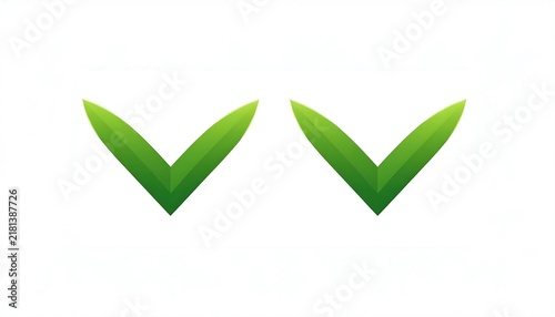 Green Abstract Chevron Arrows Pair.