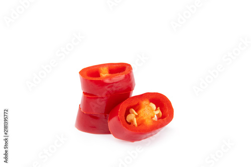 Fotografía Red chili pepper isolated on white background