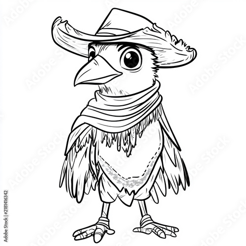 funny cartoon bird