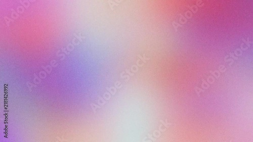 Abstract muted purple and pink pastel gradient with soft film grain morphs slowly around a central white light diffusion. Pairs with vintage film aesthetic and cosmetic brand presentation background.