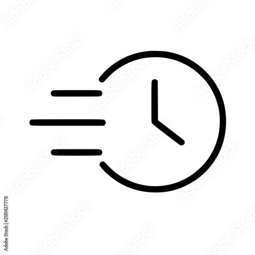 quick response icon flat outline in black