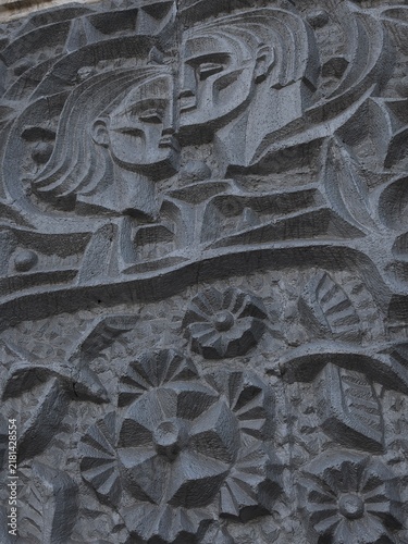 Фотография ancient stone carving