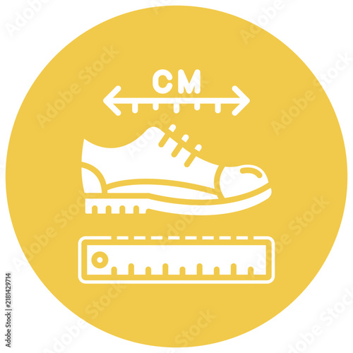 Shoe Size Vector Icon