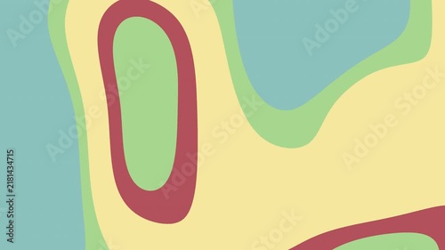 Abstract Liquid Animation Background with Flowing Organic Shapes